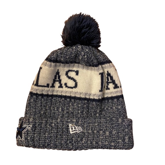 NFL Dallas Cowboys Sport Knit Beanie Winter Pom Hat Adult One Size Fits Most - Picture 4 of 7